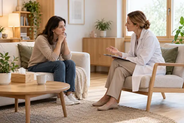Женщина на приеме у врача